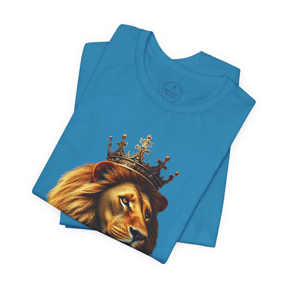 Christ is King Crowned Lion Tee – Inspirational Christian Shirt