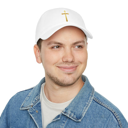 Gold Cross Baseball Cap – Faith-Inspired Adjustable Hat