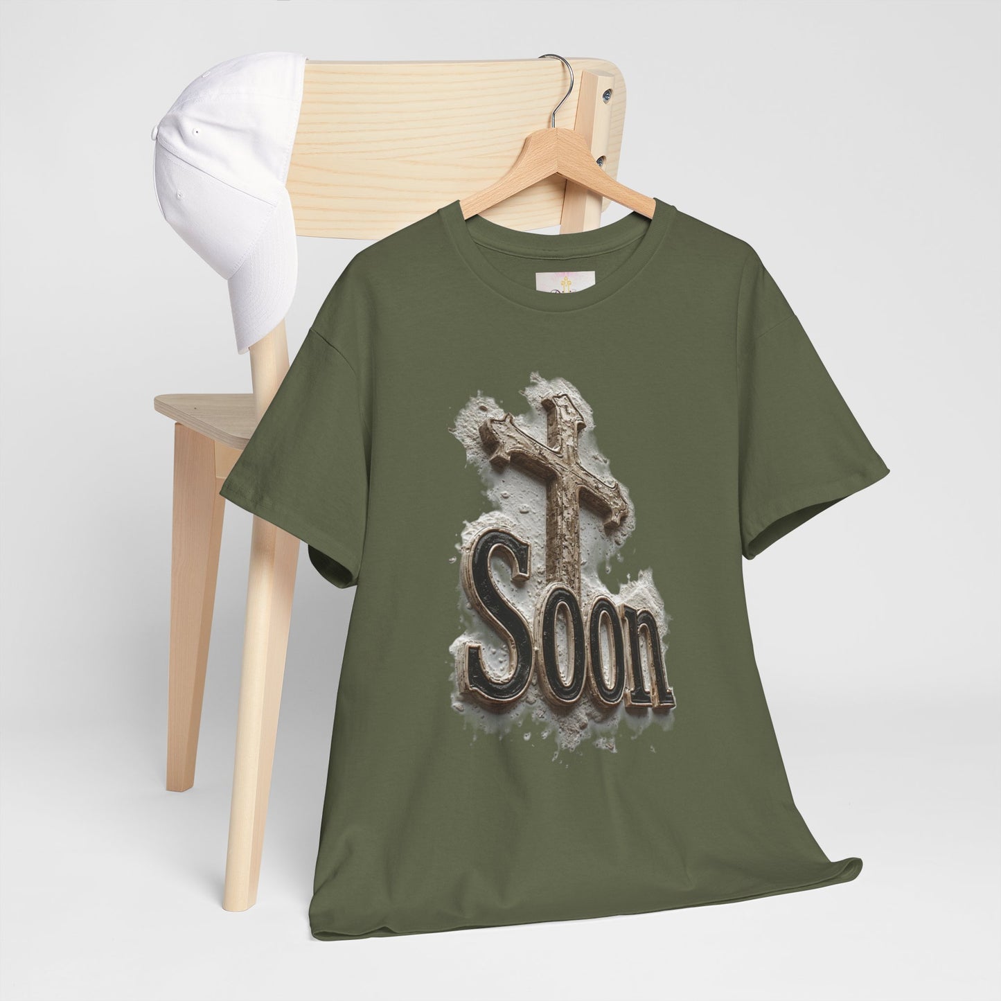 Soon: The Coming King Cross Tee – Men’s Faith Shirt