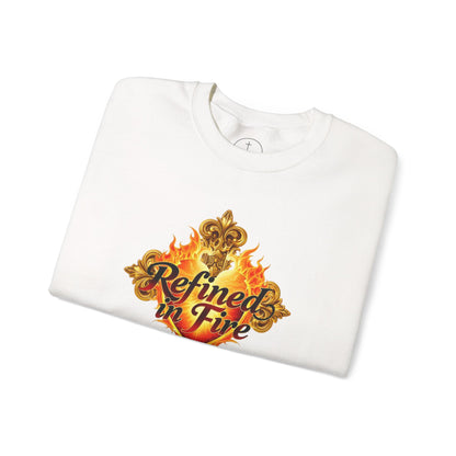 Refined in Fire - Men's Ornate Christian Sweatshirt