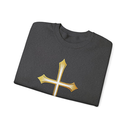 Gold Cross Men's Christian Sweatshirt