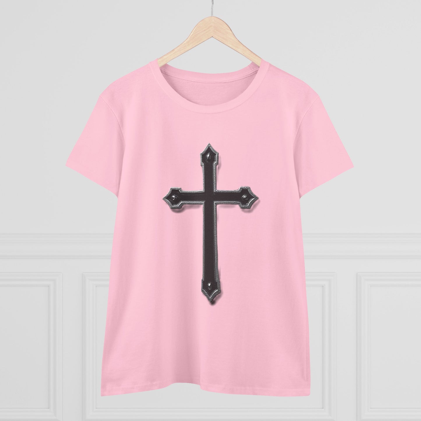 Warrior’s Black Cross Women’s Christian T-Shirt | Ephesians 6:11