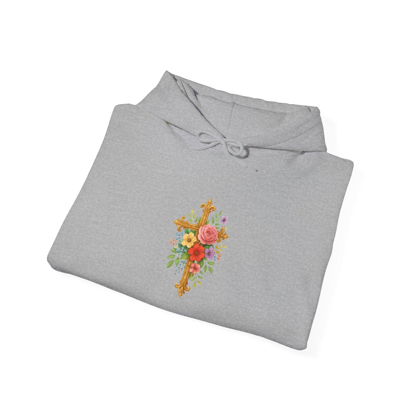 Floral Cross Women’s Christian Hoodie