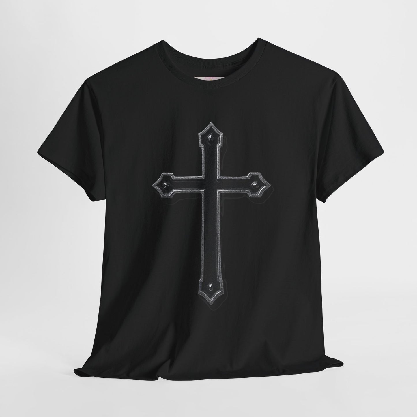 Warrior’s Cross Men’s Christian T-Shirt – Black Cross | Ephesians 6:11
