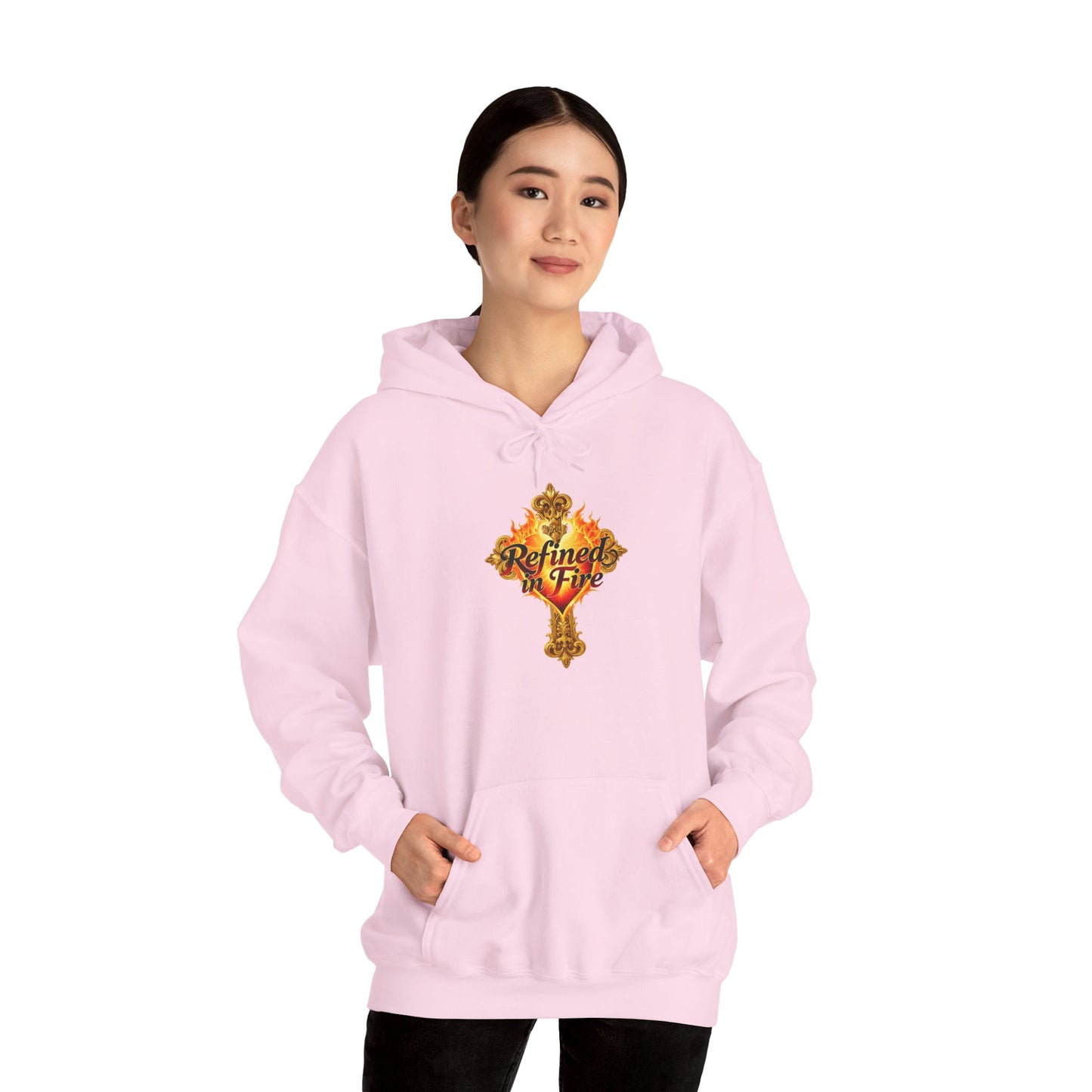 Refined by Fire - Women's Ornate Christian Hoodie