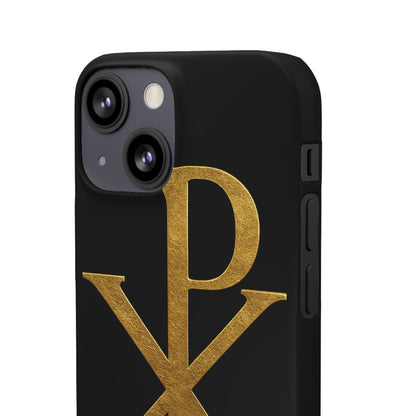 Black Chi Rho Snap Case for iPhone – The Way, Truth & Life