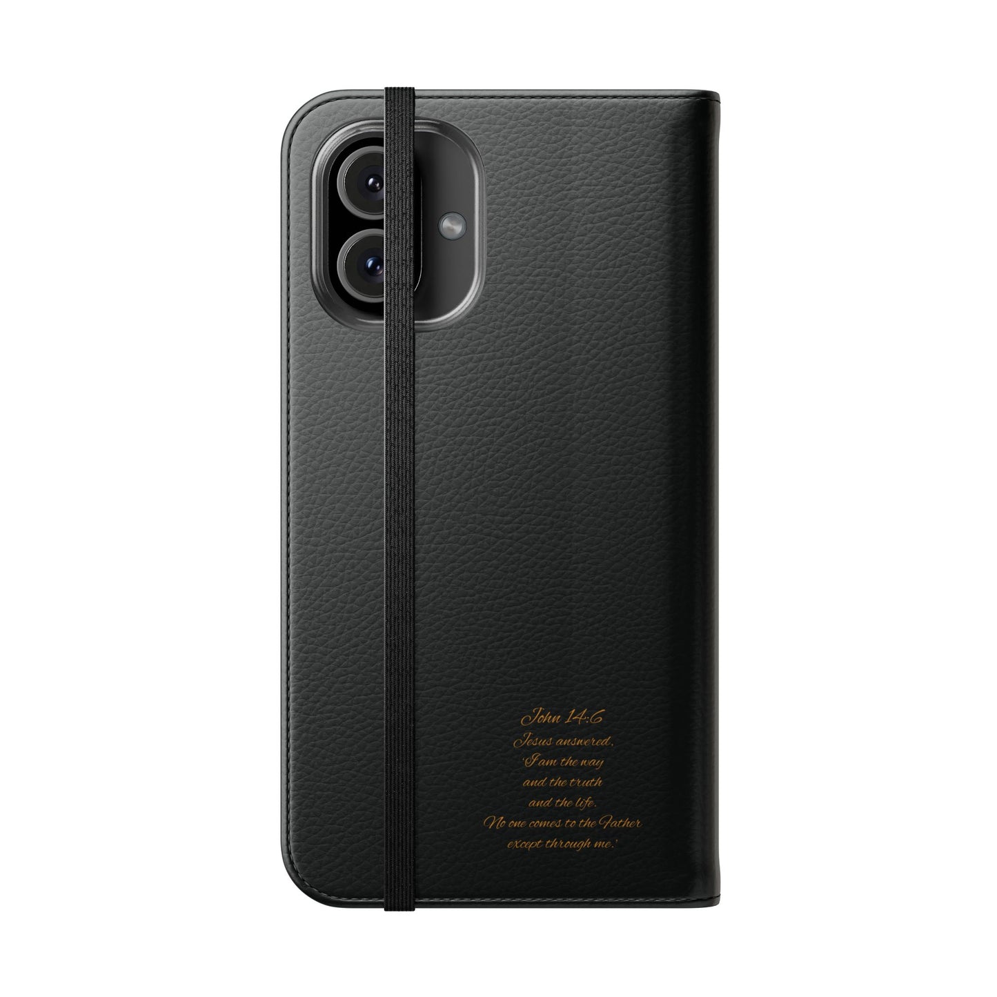 Black Chi Rho Folding Case for iPhone – Faith in Every Step