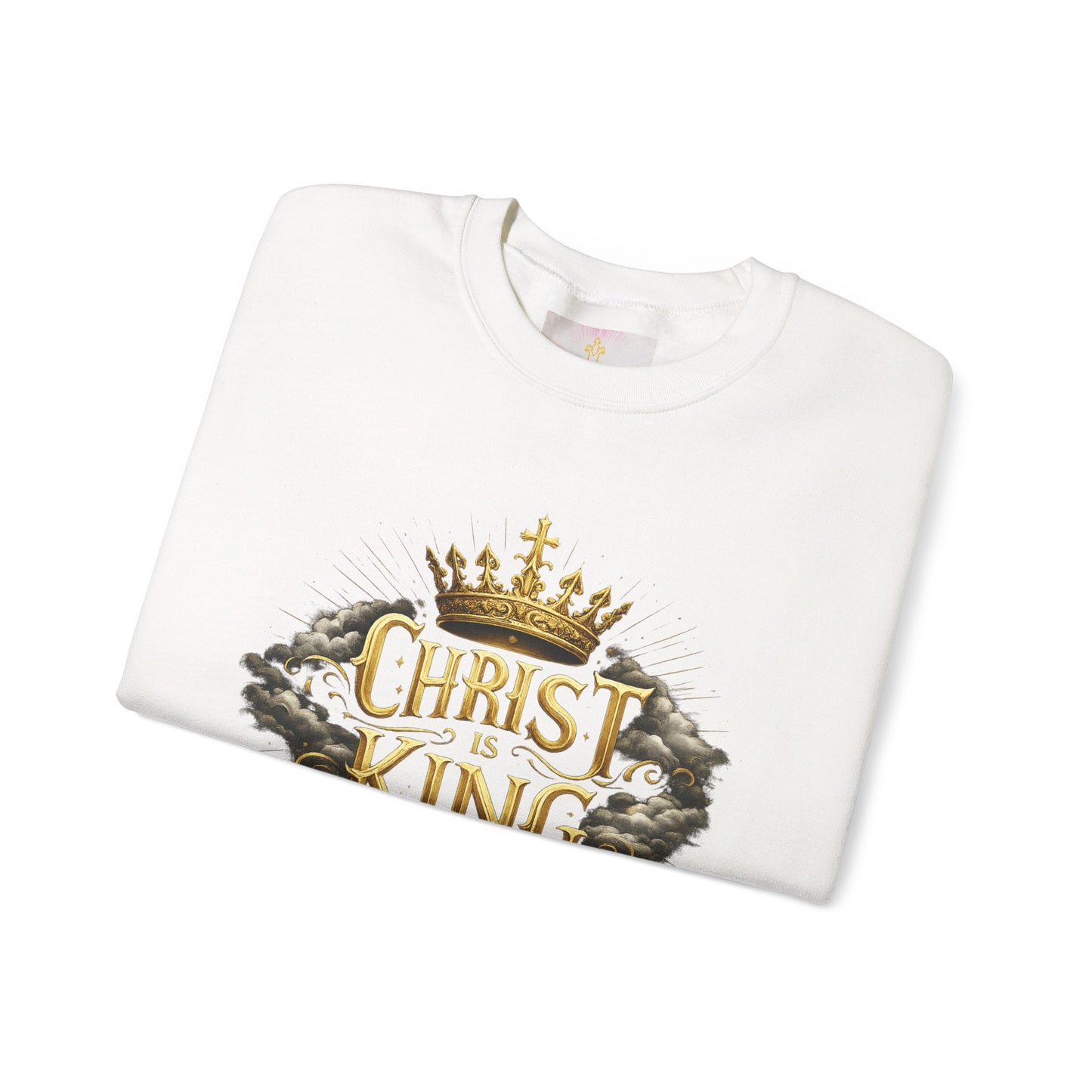 Christ is King (Gold) - Women's Christian Sweatshirt