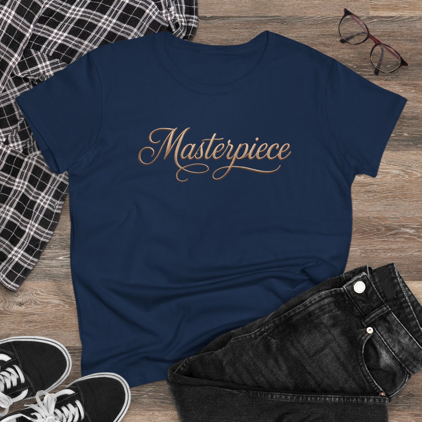 Masterpiece Signature Women’s T-Shirt (Dark Colours) – Inspirational Christian Faith Apparel