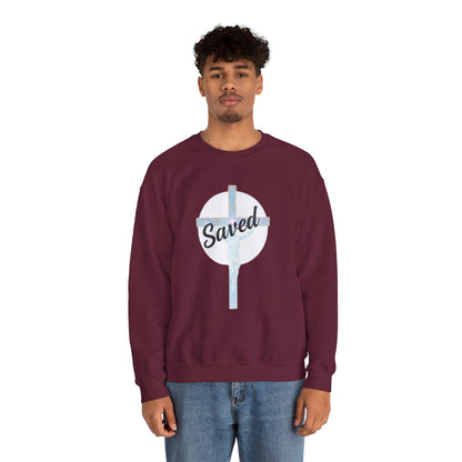Saved - Men's Christian Sweatshirt of Faith