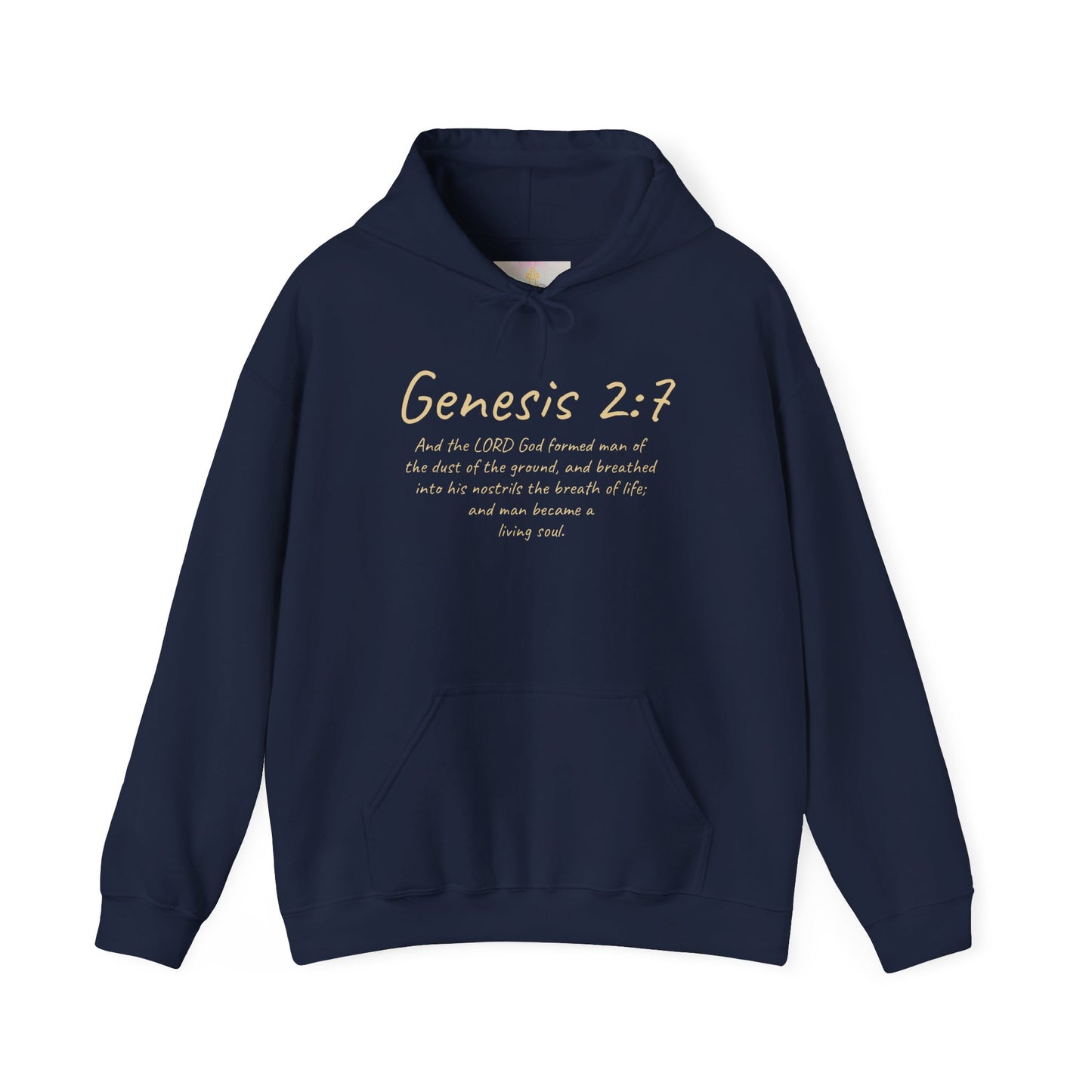 Formed from the Dust (Light Lettering) | Men’s Christian Hoodie with Genesis 2:7