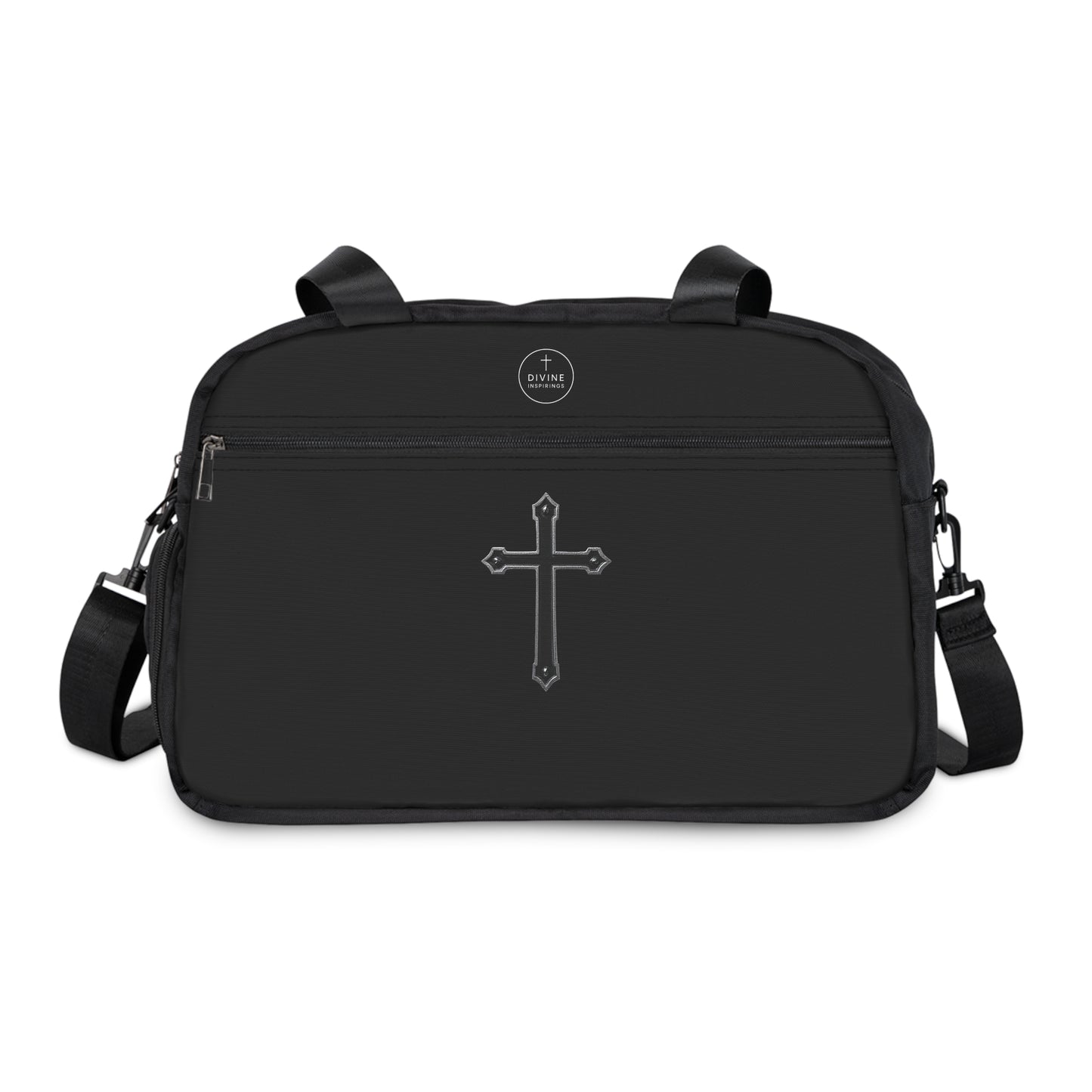Divine Strength Fitness Bag in Black – Faith in Motion