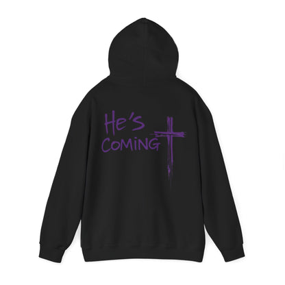 Awaiting Glory – "He's Coming" Women's Christian Hoodie