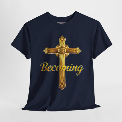 Becoming Men’s Faith Tee – Philippians 1:6 Edition (Light Lettering)