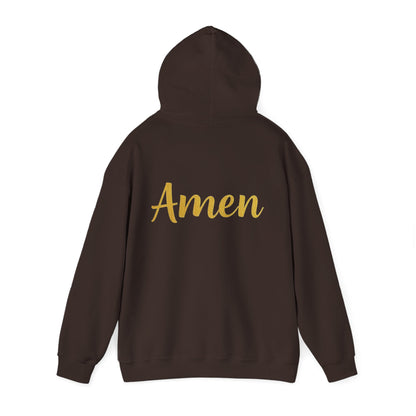 Amen Men’s Hoodie – Inspirational Christian Faith Apparel