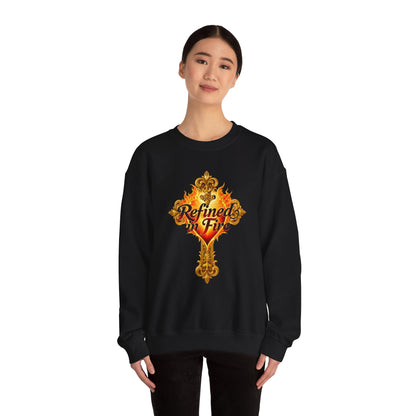 Refined in Fire - Women's Ornate Christian Sweatshirt