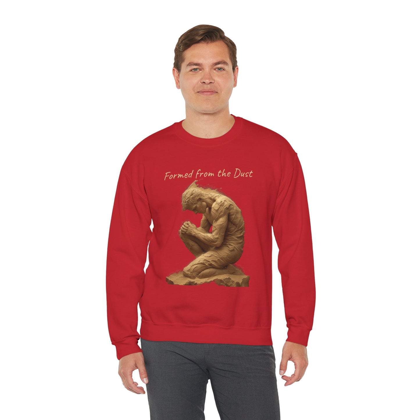 Formed from the Dust (Light Lettering) - Men’s Christian Sweatshirt