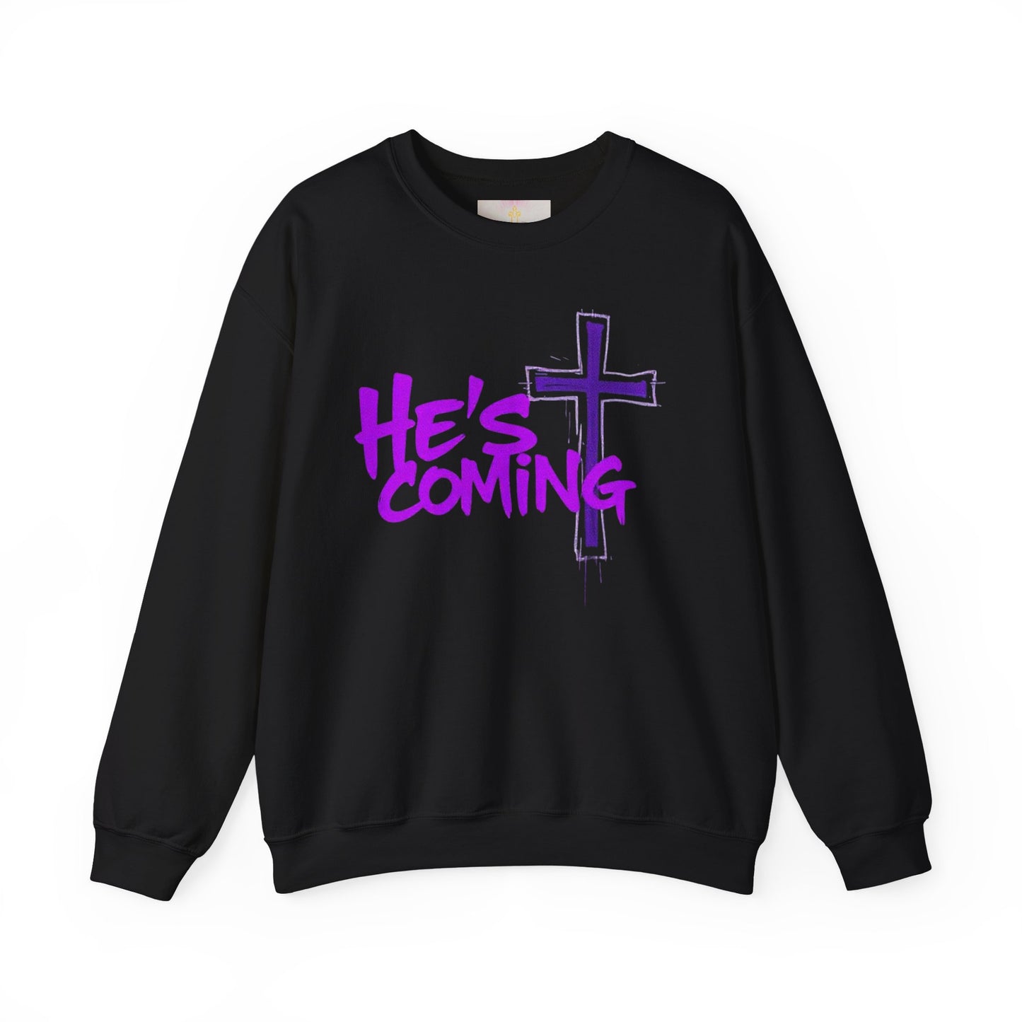 Faithful & Bold Women’s Sweatshirt – “He’s Coming” Christian Prophecy Apparel