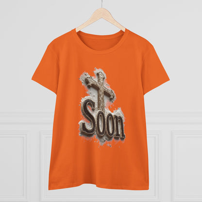 Christian Women’s T-Shirt – Soon Cross Tee