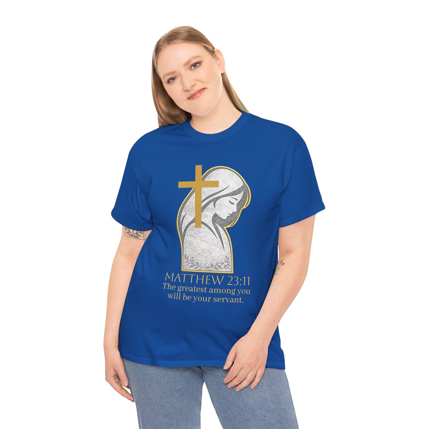 Humble Servant - Women's Christian Tee (Gold Lettering)