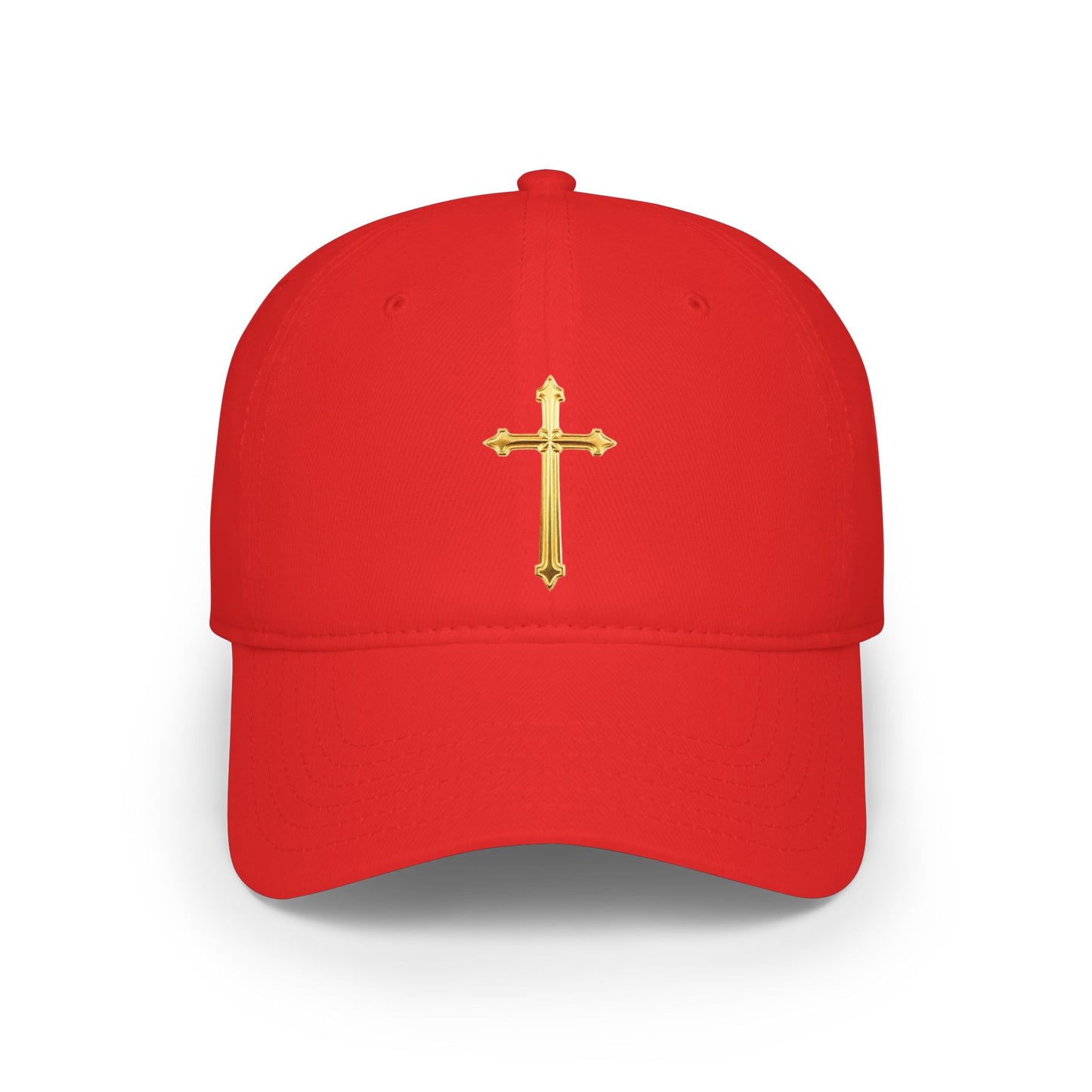 Gold Cross Baseball Cap – Faith-Inspired Adjustable Hat