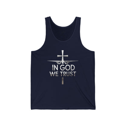 In God We Trust (silver) | Men’s Christian Tank Top