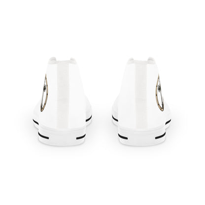 Iron Faith – Men’s High-Top Canvas Sneakers with Cross & Riveted Iron Emblem