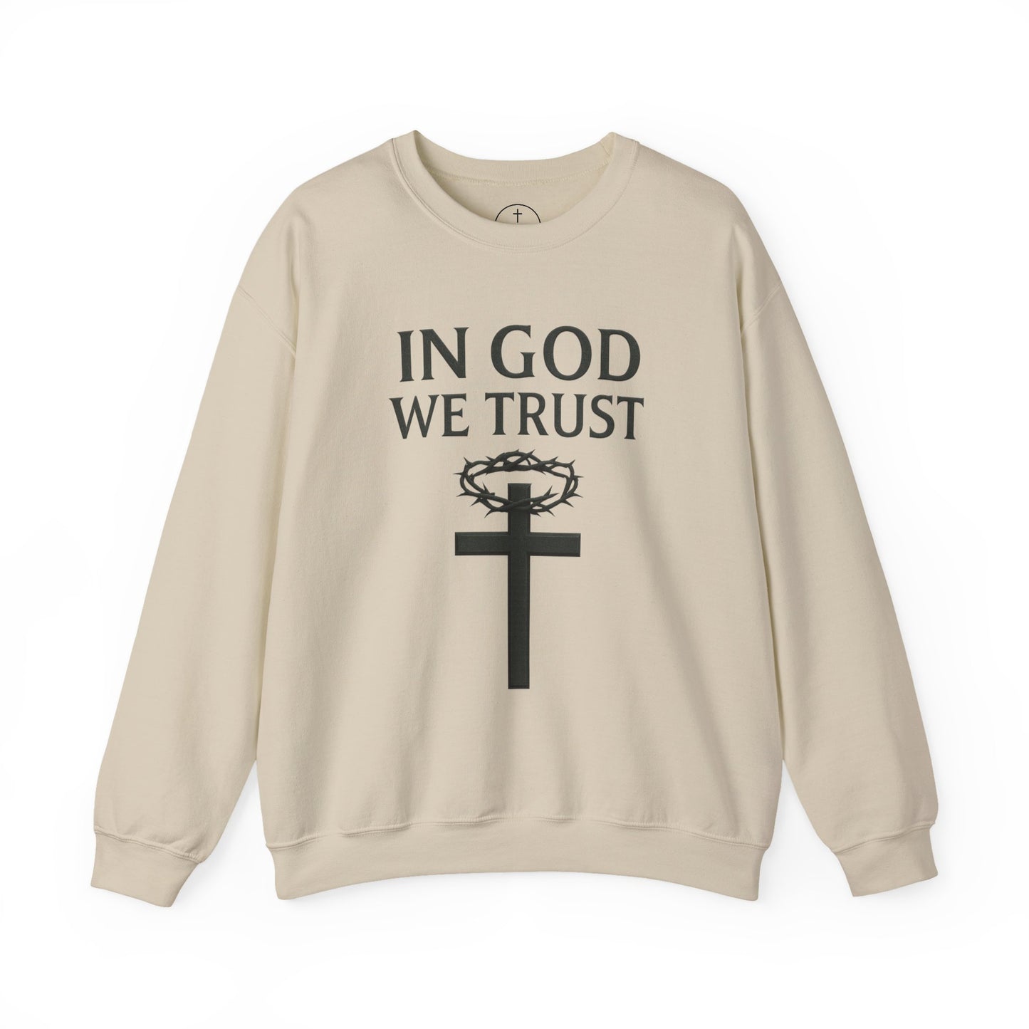 In God We Trust (Crown of Thorns) - Men’s Christian Sweatshirt