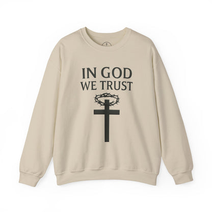In God We Trust (Crown of Thorns) - Men’s Christian Sweatshirt