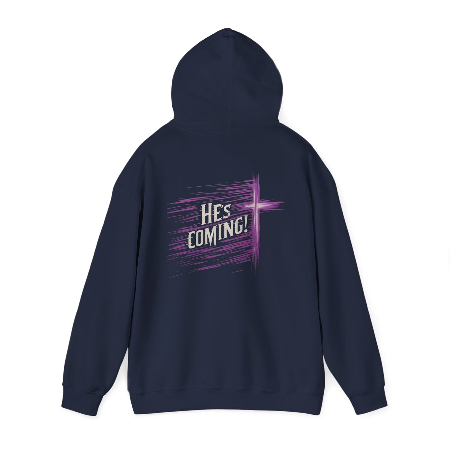 He's Coming – Women’s Christian Hoodie with Cross