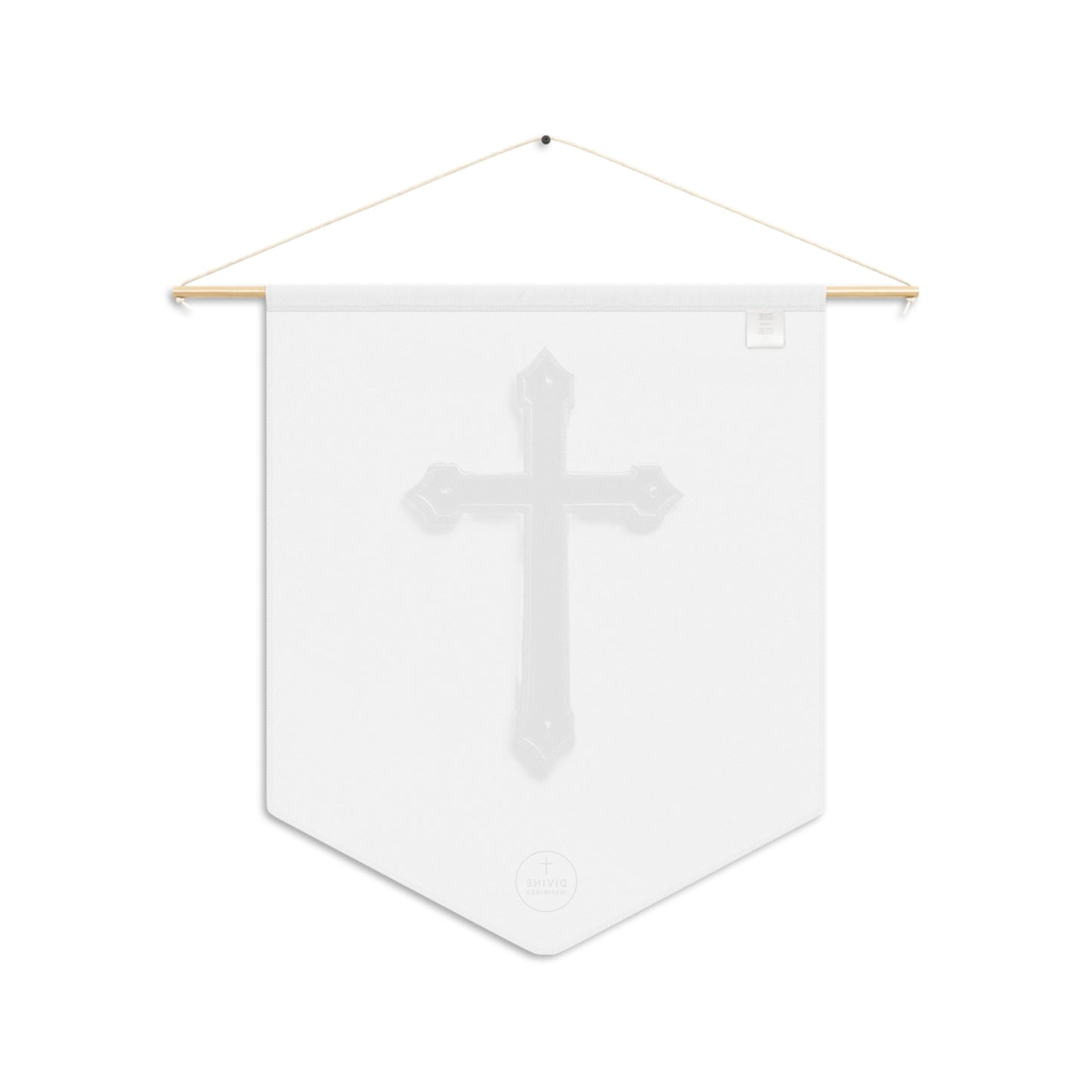 At the Foot of the Cross Pennant Banner – Black Cross Design