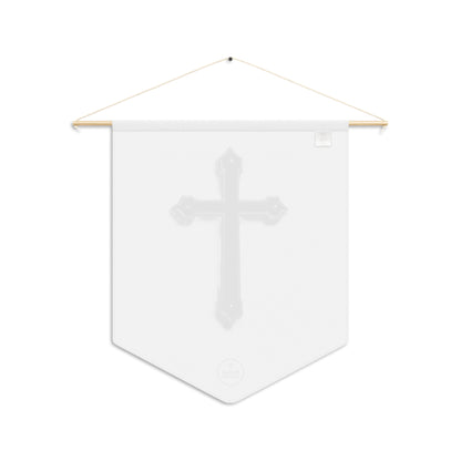 At the Foot of the Cross Pennant Banner – Black Cross Design