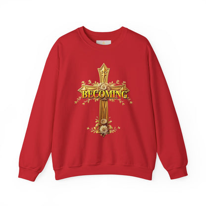 Becoming - Women’s Christian Sweatshirt (Dark Lettering)