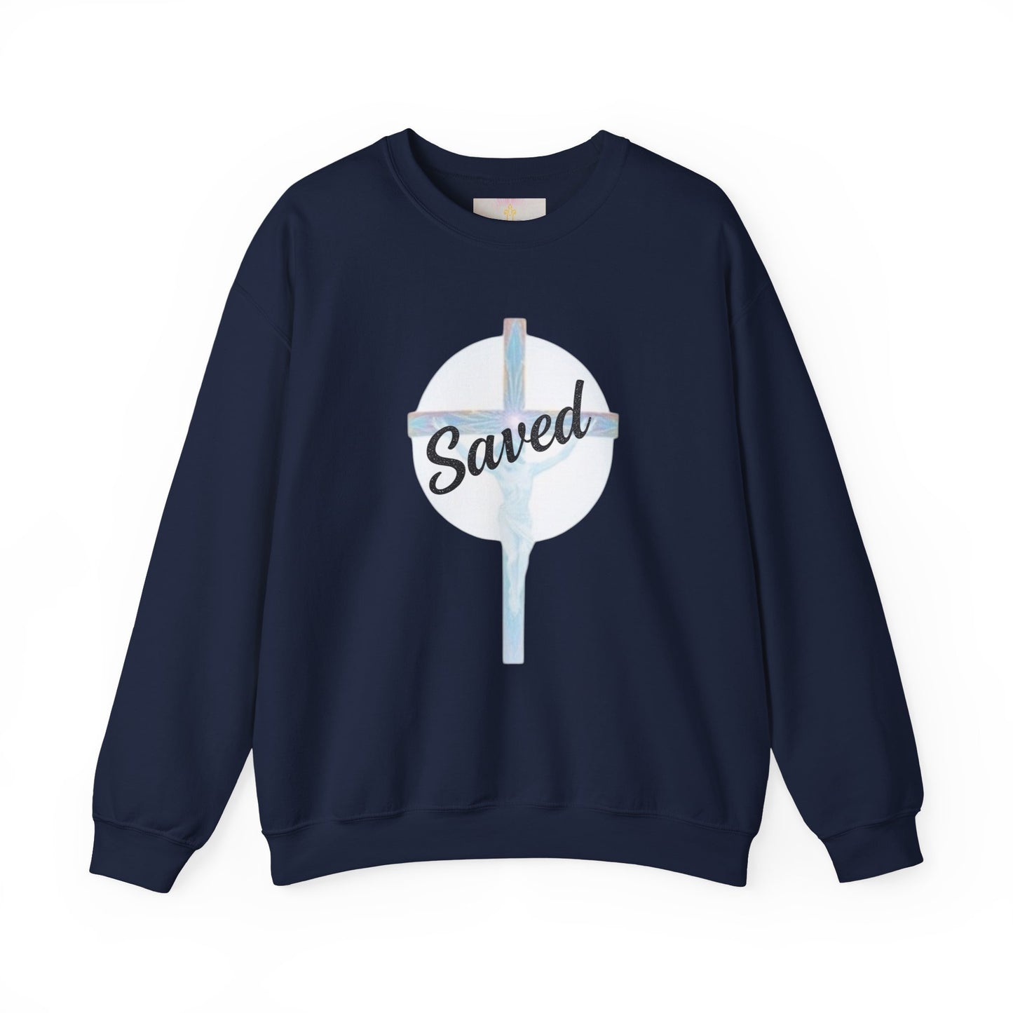 Anchored in Salvation – Men’s “Saved” Christian Sweatshirt