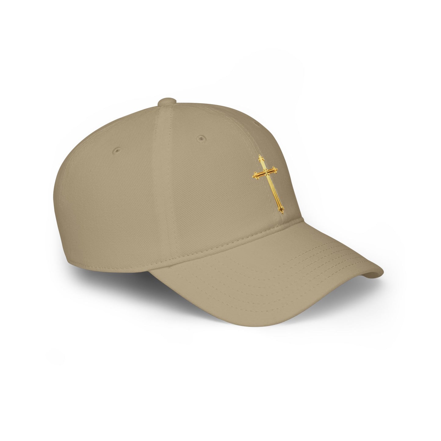 Gold Cross Baseball Cap – Faith-Inspired Adjustable Hat