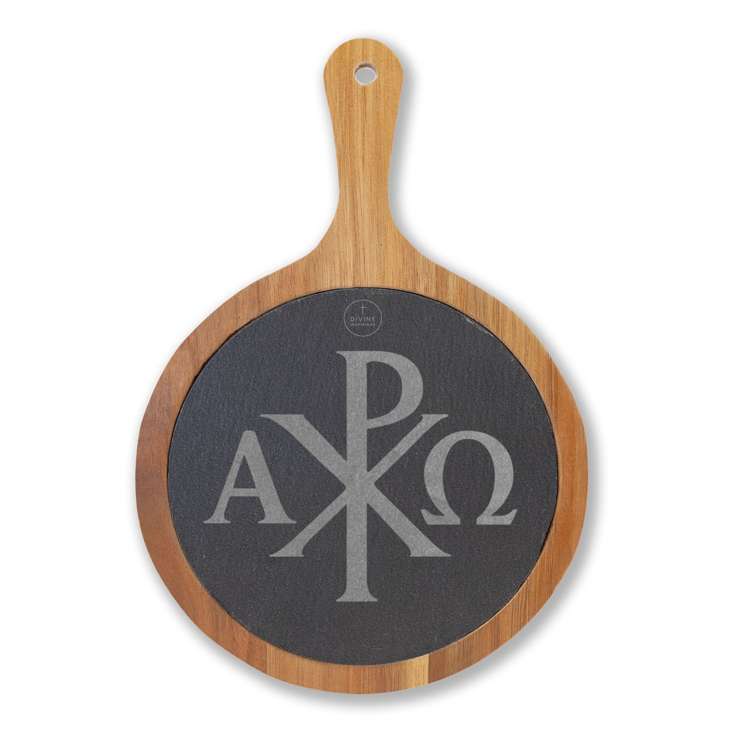 Chi Rho Charcuterie Board – Alpha & Omega Design