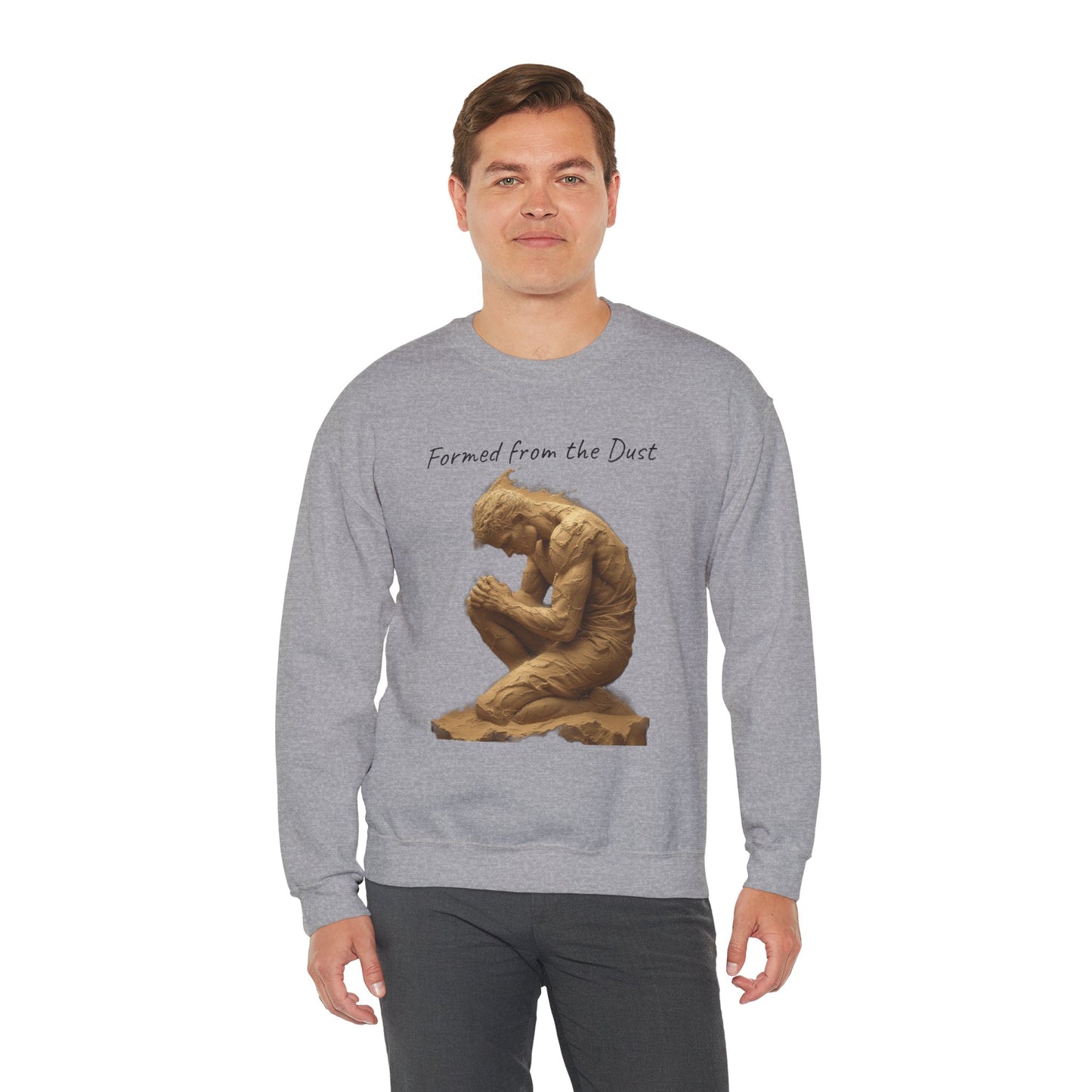 Formed from the Dust (Dark Lettering) - Men’s Christian Sweatshirt