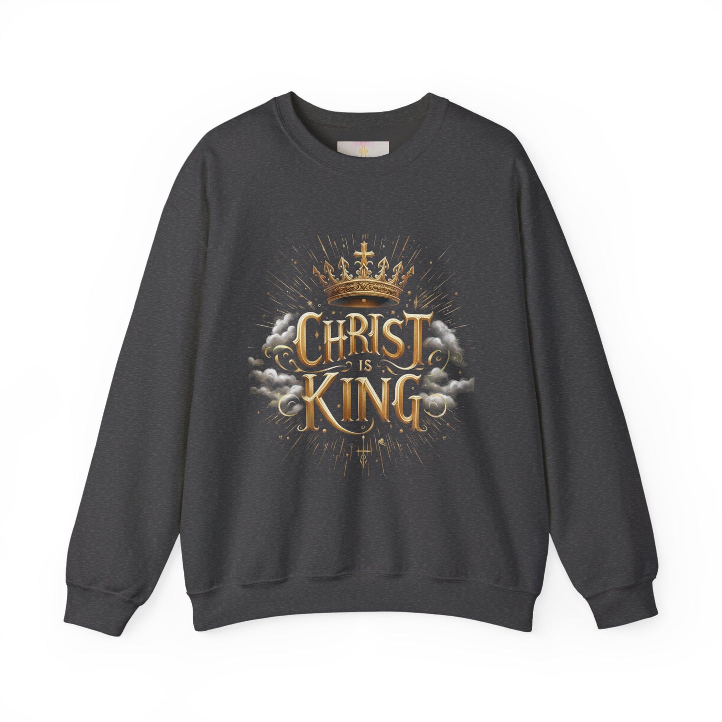 Women’s “Christ is King” Christian Sweatshirt – Bold Faith Statement Pullover