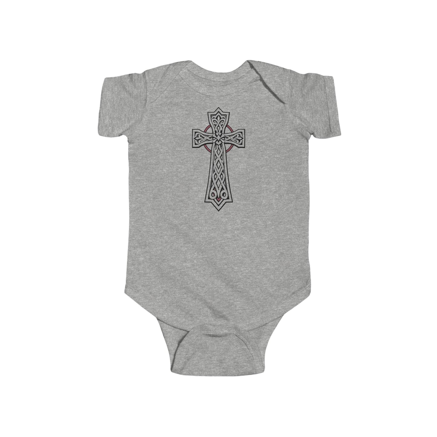 Little Light of Faith – Short Sleeve Infant Onesie with Celtic Cross
