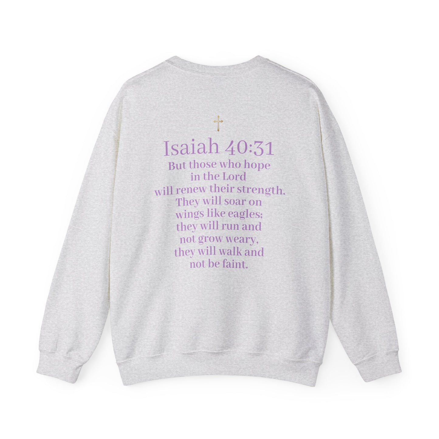 Men’s “Hope” Sweatshirt – Bold Scripture Hoodie | Isaiah 40:31