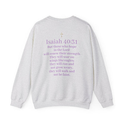 Men’s “Hope” Sweatshirt – Bold Scripture Hoodie | Isaiah 40:31