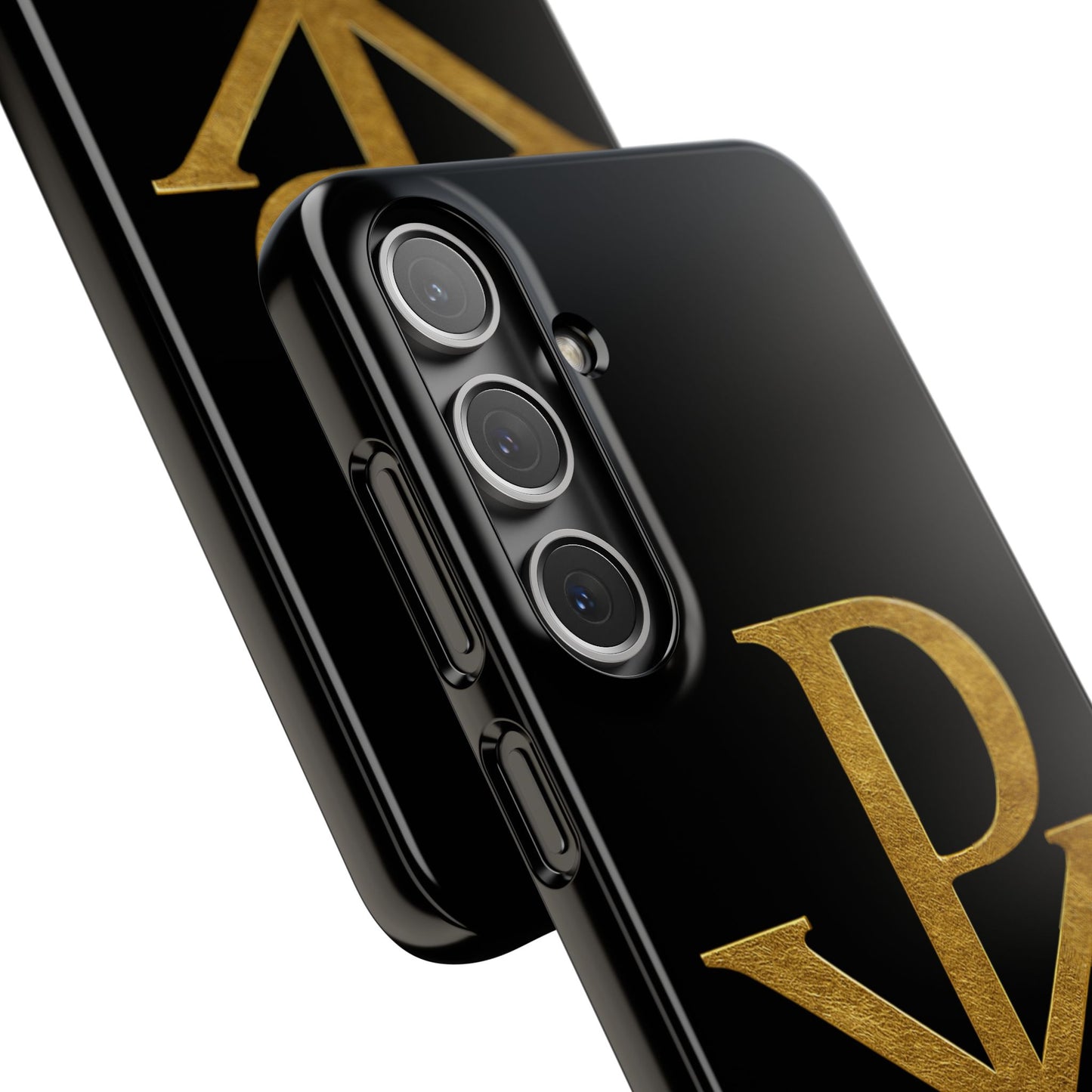 Our Eternal Hope in Christ - Black Chi Rho Snap Case for Samsung