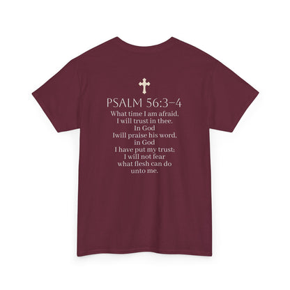In God We Trust | Men’s Christian T-Shirt with Scripture Back Print