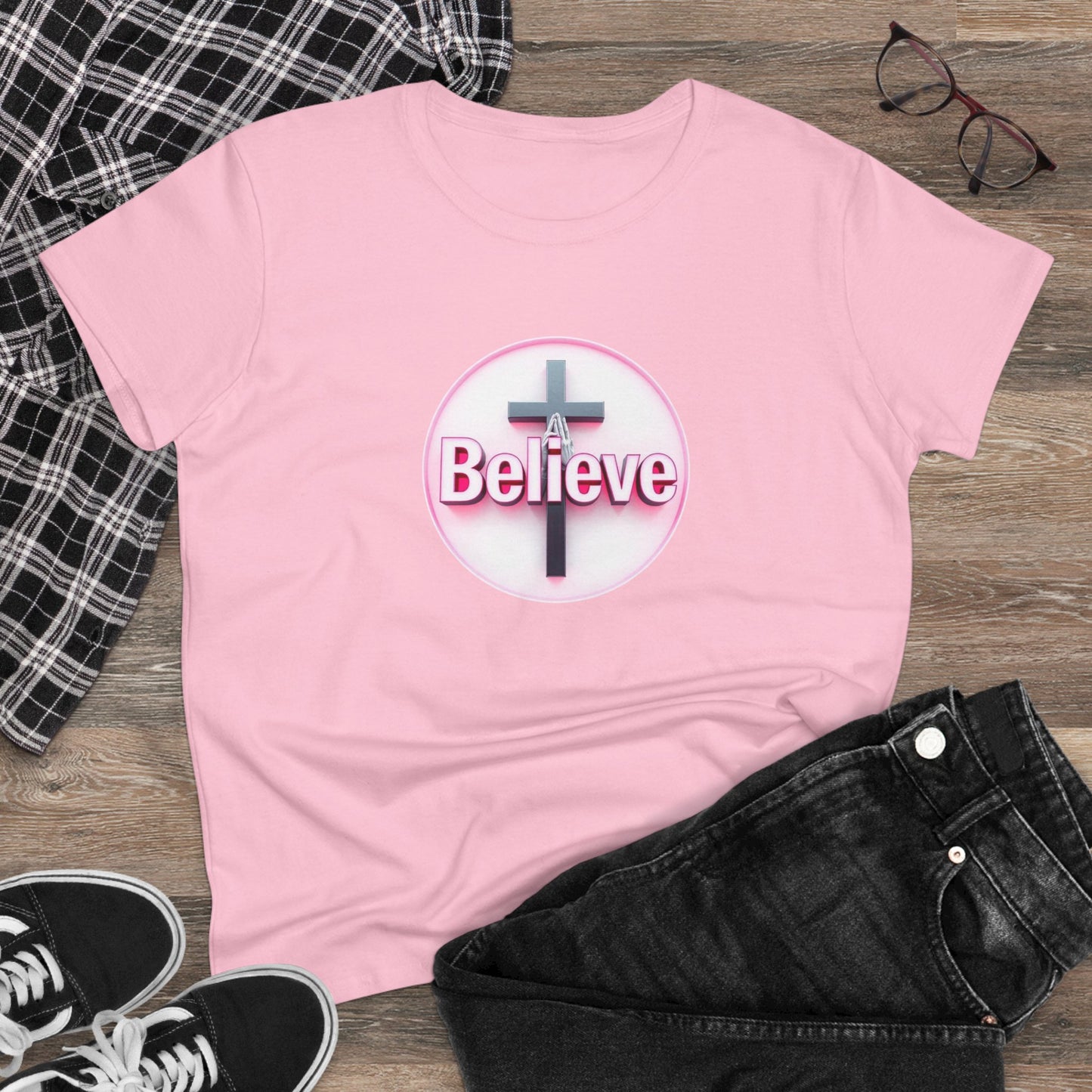 Believe | Women’s Christian T-Shirt with John 11:40