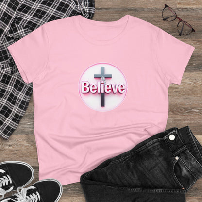 Believe | Women’s Christian T-Shirt with John 11:40