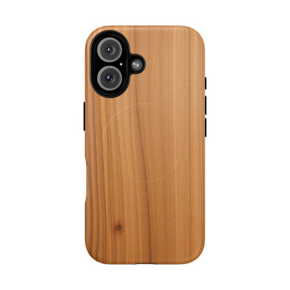 Natural Wood Grain Design - iPhone Magnetic Tough Case