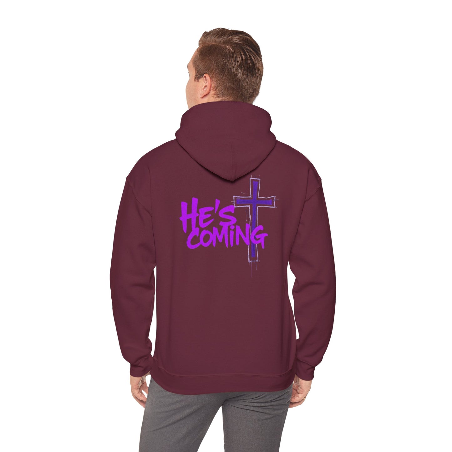 He’s Coming Men’s Christian Streetwear Hoodie