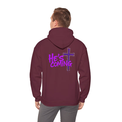 He’s Coming Men’s Christian Streetwear Hoodie