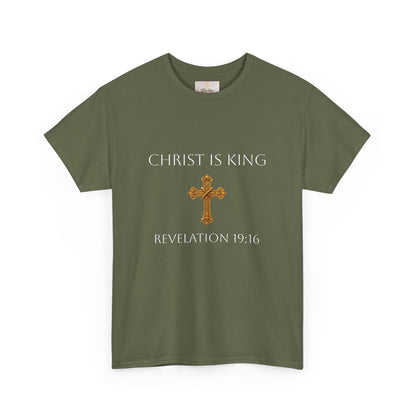 Daughter of the King Women’s Scripture Tee – Christ is King (Revelation 19:16) (White Lettering)