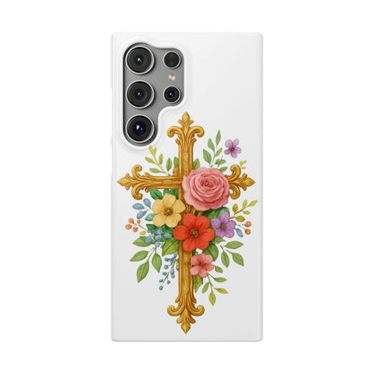 Floral Cross Snap Case for Samsung – Faith in Bloom